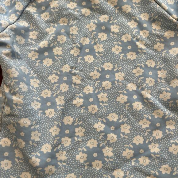 Minnow Swim Shirt Size 1 Blue Floral Girls Longsleeve Rash Guard Sun Block (4) - Picture 7 of 8